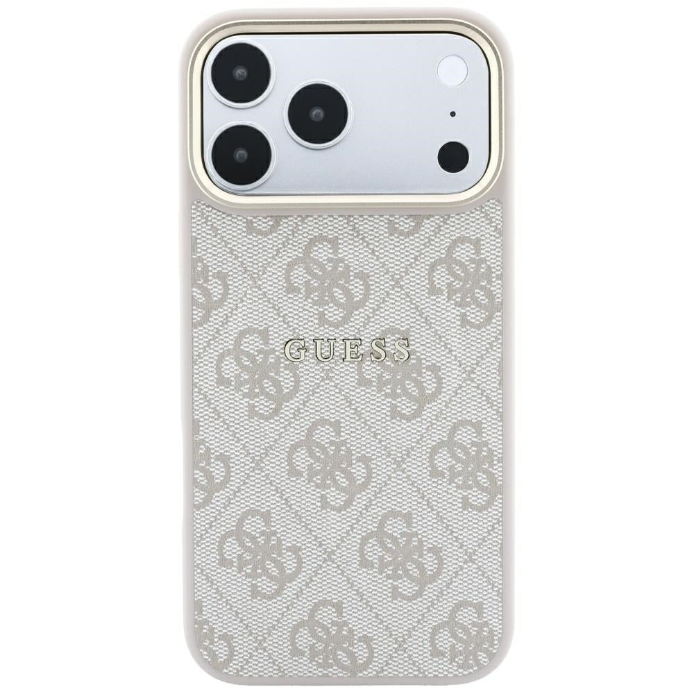 Handyhülle Guess Embossed 4G Classic für iPhone 18 Pro Max / 17 Pro Max mit MagSafe, Rosa