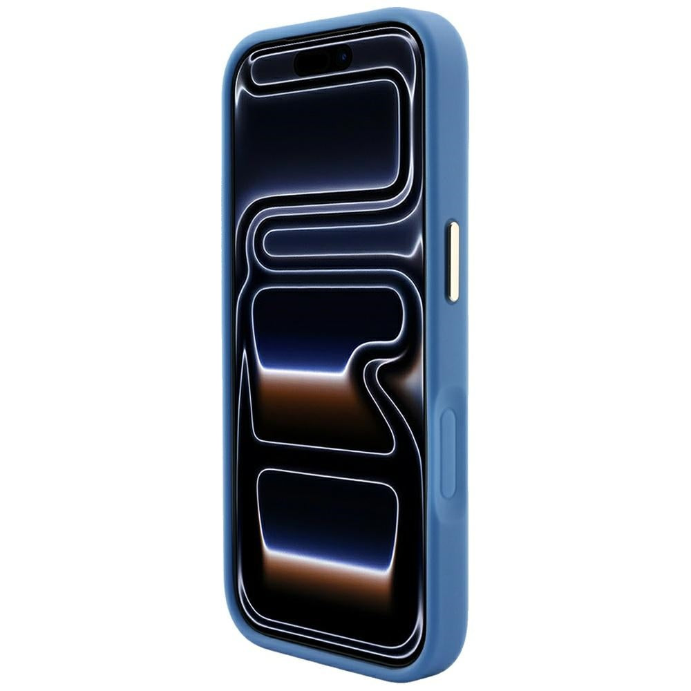 Handyhülle Guess Embossed 4G Classic für iPhone 18 Pro Max / 17 Pro Max mit MagSafe, Blau
