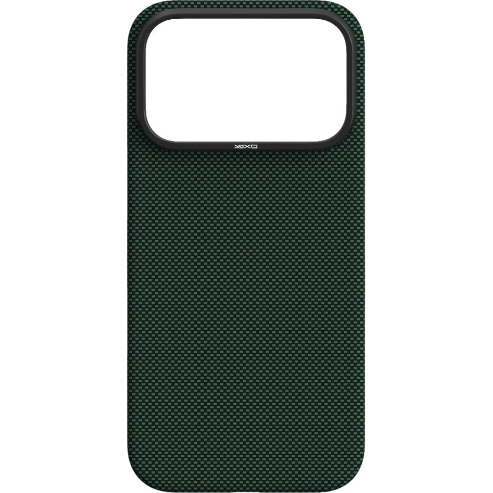 Handyhülle für iPhone 17 Pro Max, YAXO Aramid Fiber Ultra Slim mit MagSafe, Grün