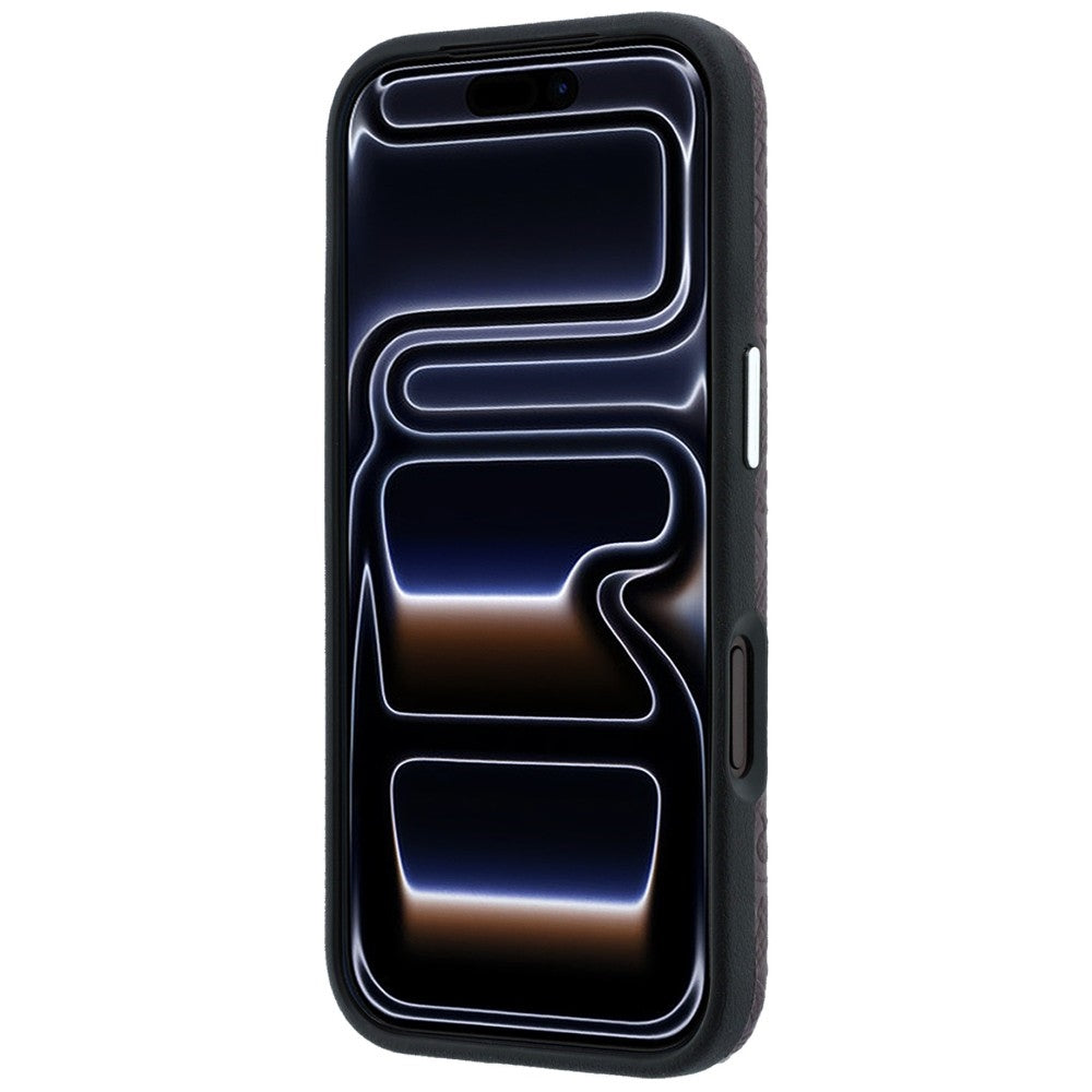 Handyhülle Karl Lagerfeld Grained Allover Logo Metal Elongated für iPhone 18 Pro / 17 Pro mit MagSafe