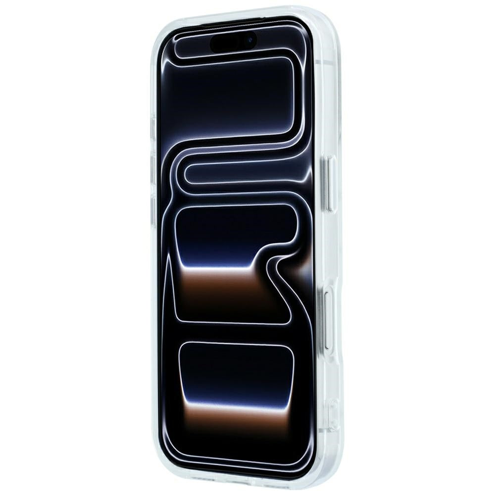 Handyhülle Karl Lagerfeld IML Rhinestones Allover Electroplated Logo für iPhone 18 Pro / 17 Pro, Weiß