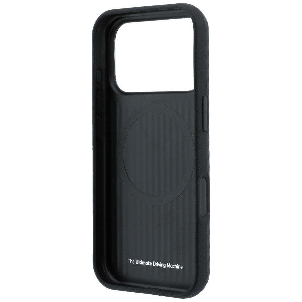 Handyhülle BMW M Carbon Metal Logo MagSafe für iPhone 18 Pro / 17 Pro, Schwarz (7/8)