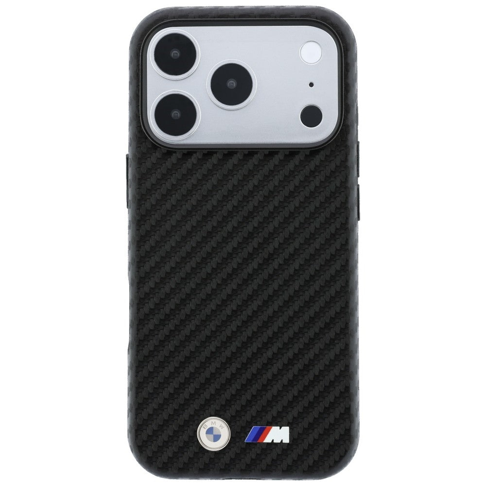 Handyhülle BMW M Carbon Metal Logo MagSafe für iPhone 18 Pro Max / 17 Pro Max, Schwarz (2/8)