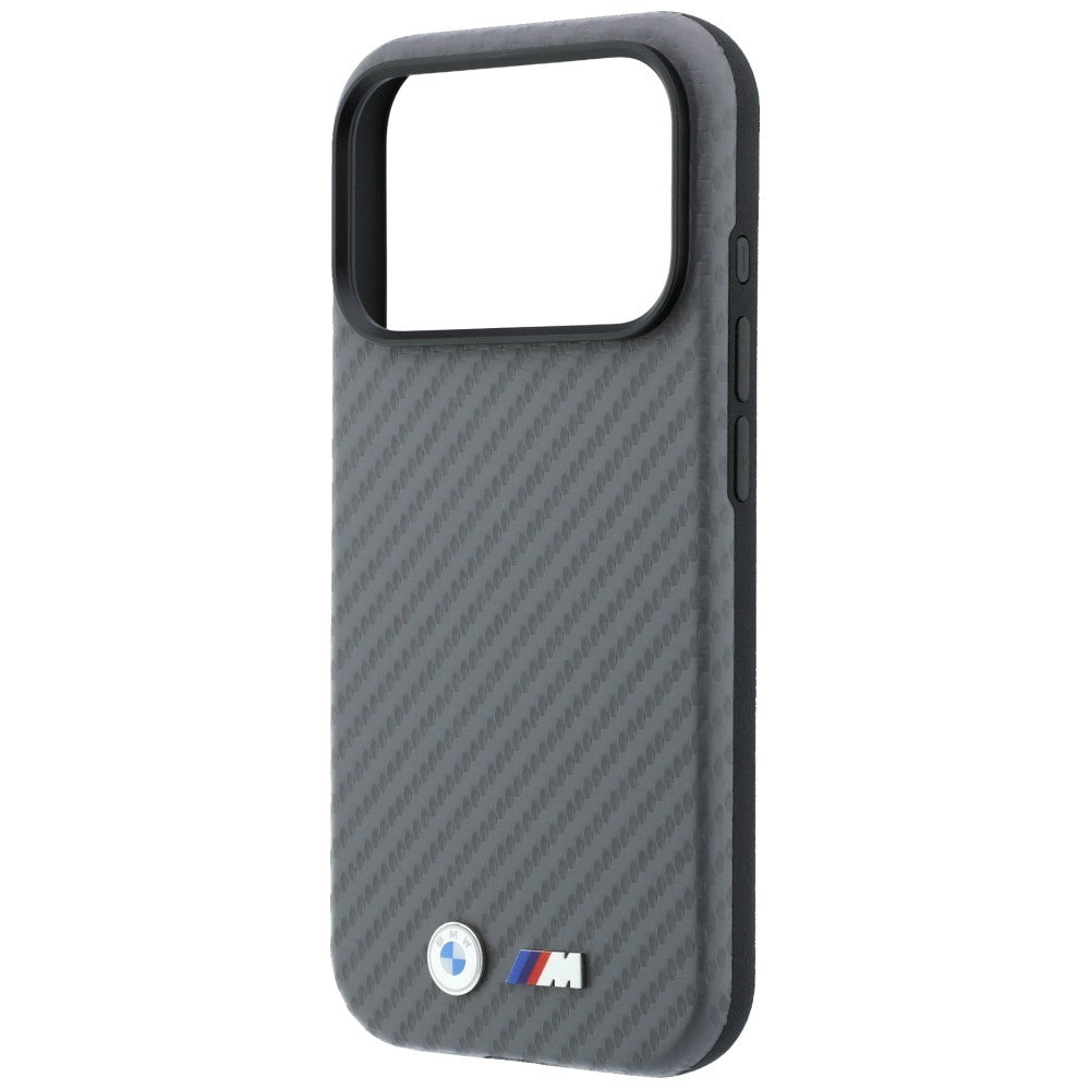 Handyhülle BMW M Carbon Metal Logo MagSafe für iPhone 18 Pro Max / 17 Pro Max, Grau (6/8)