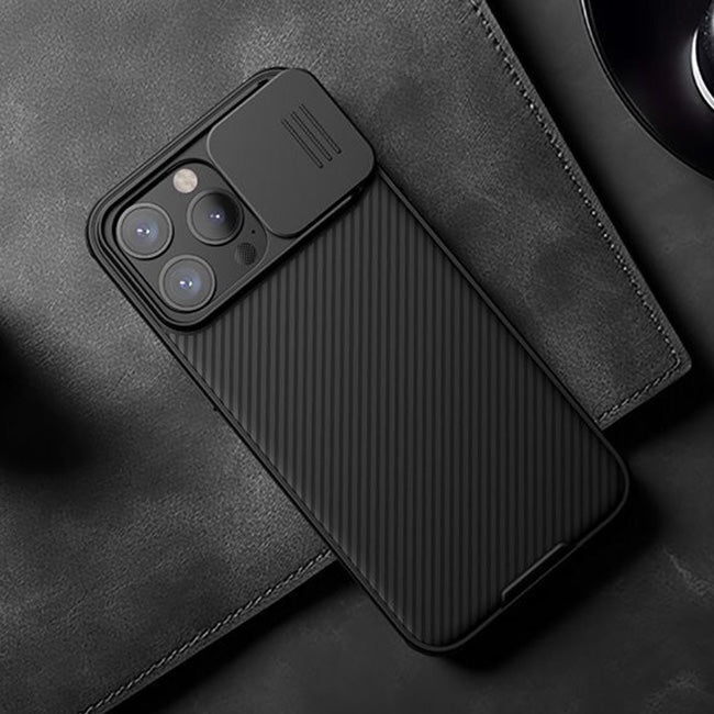 Schutzhülle Nillkin CamShield Pro für iPhone 15 Pro Max, Schwarz