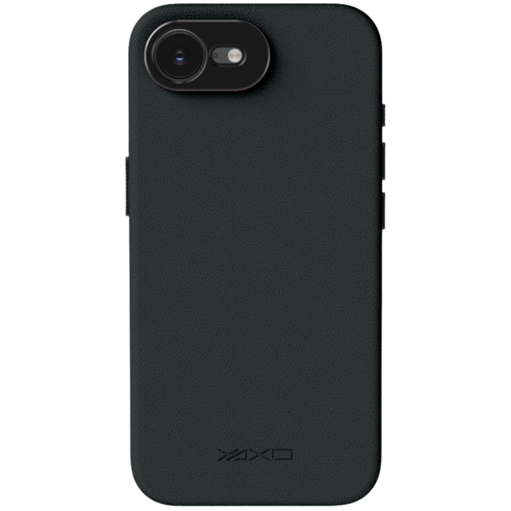 Handyhülle YAXO Leather Gear Slim Case MagSafe für iPhone 17e, schwarz (5/12)