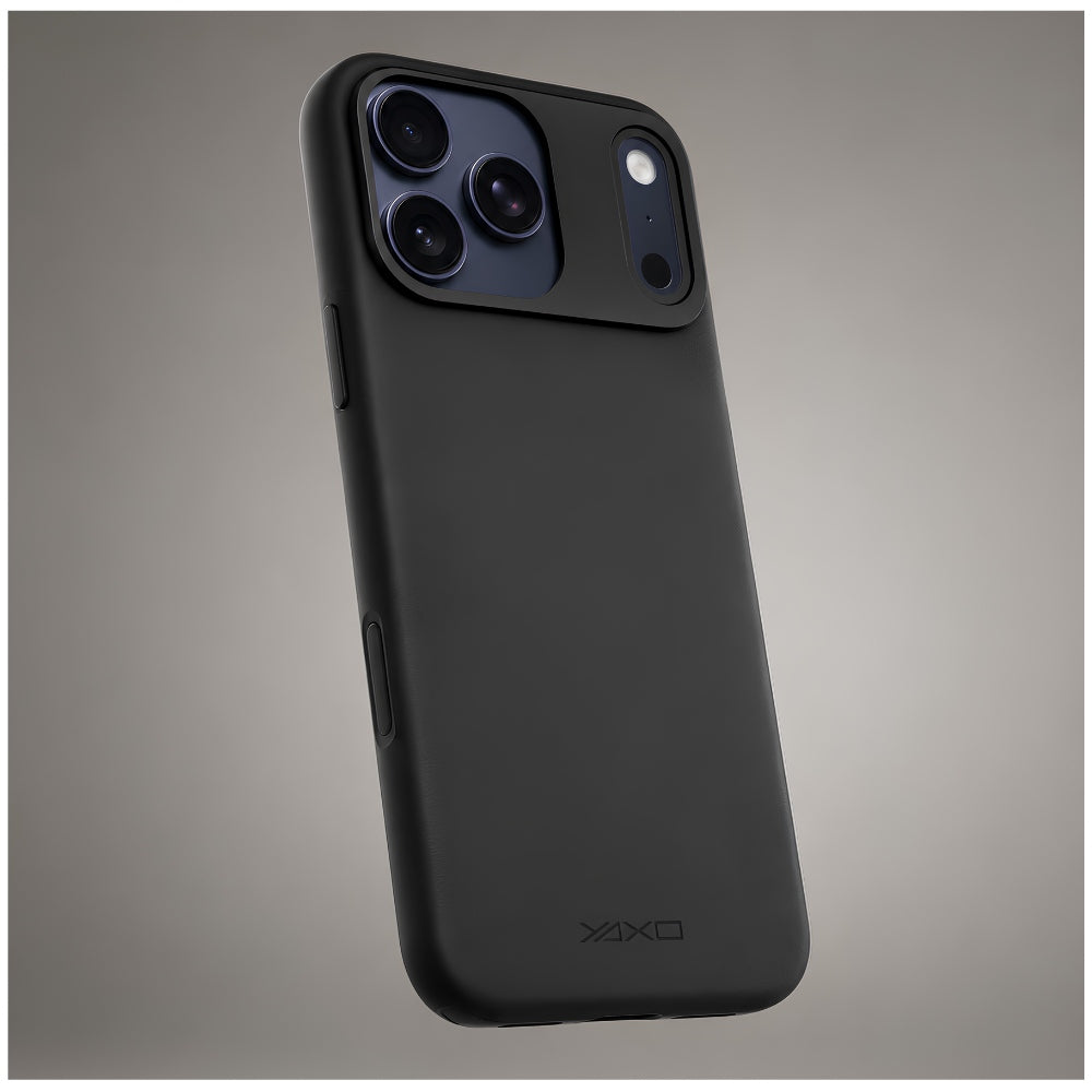 Handyhülle YAXO Leather Gear Slim Case MagSafe für iPhone 17 Pro, schwarz (3/12)