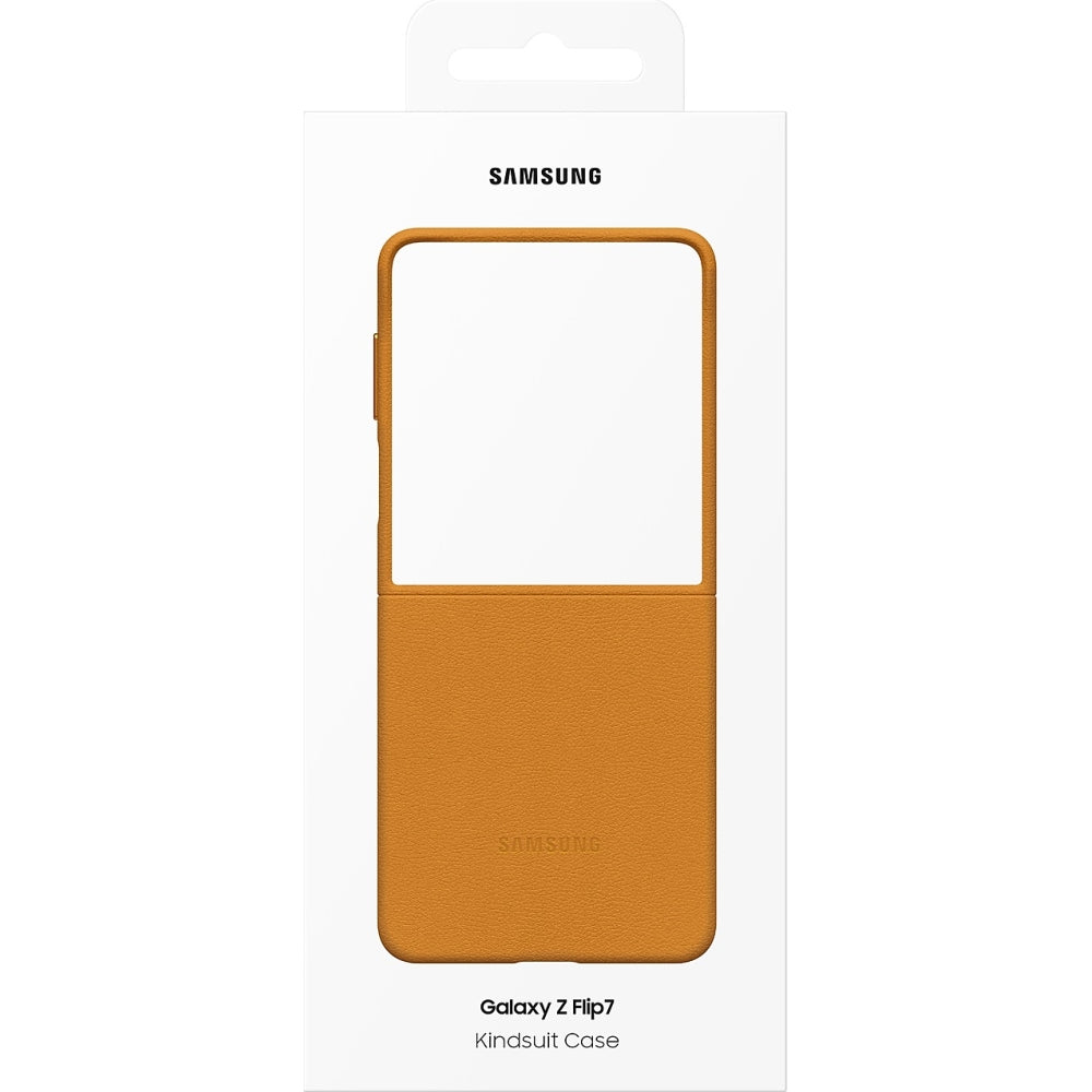 Handyhülle für Galaxy Z Flip7, Samsung KindSuit Case, Braun