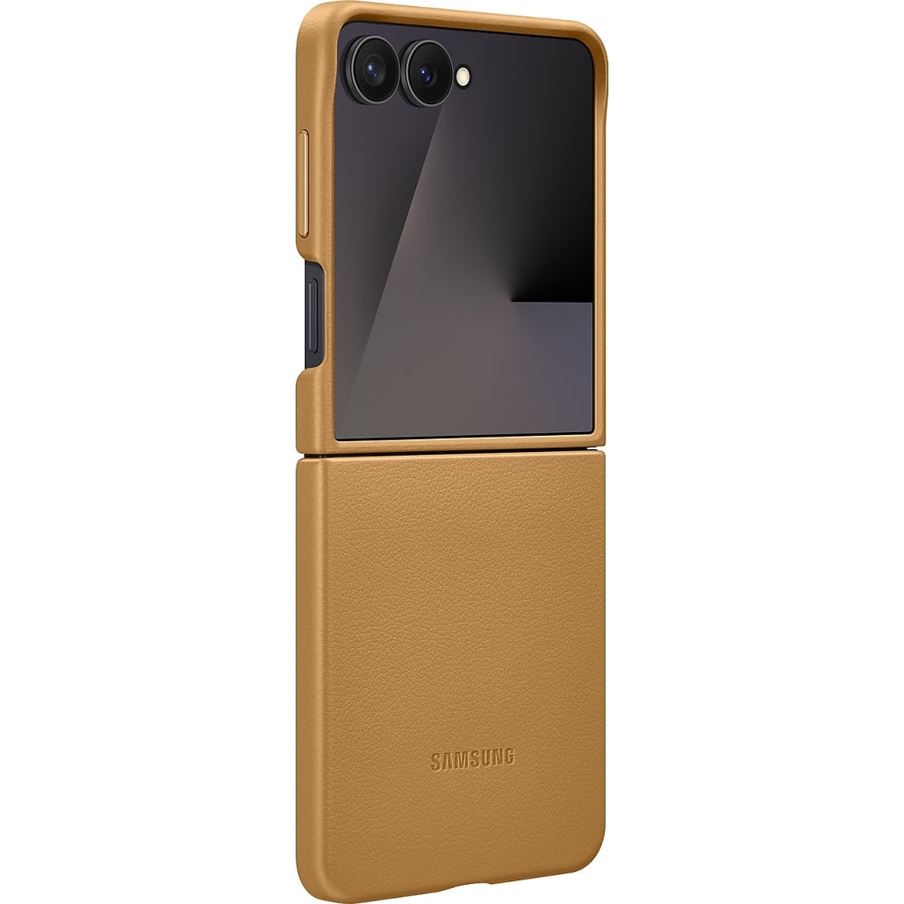 Handyhülle für Galaxy Z Flip7, Samsung KindSuit Case, Braun