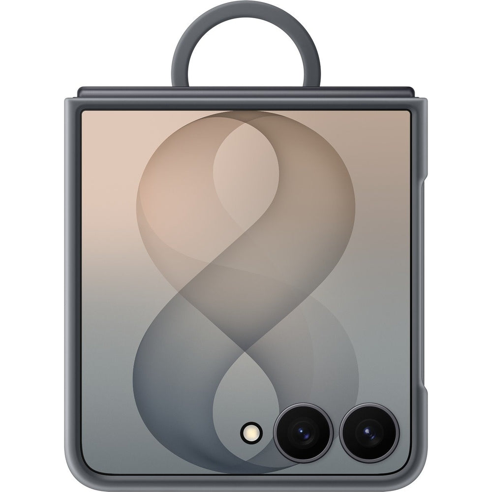 Handyhülle für Galaxy Z Flip8, Samsung Silicone Ring Magnet Case für MagSafe, Schwarz