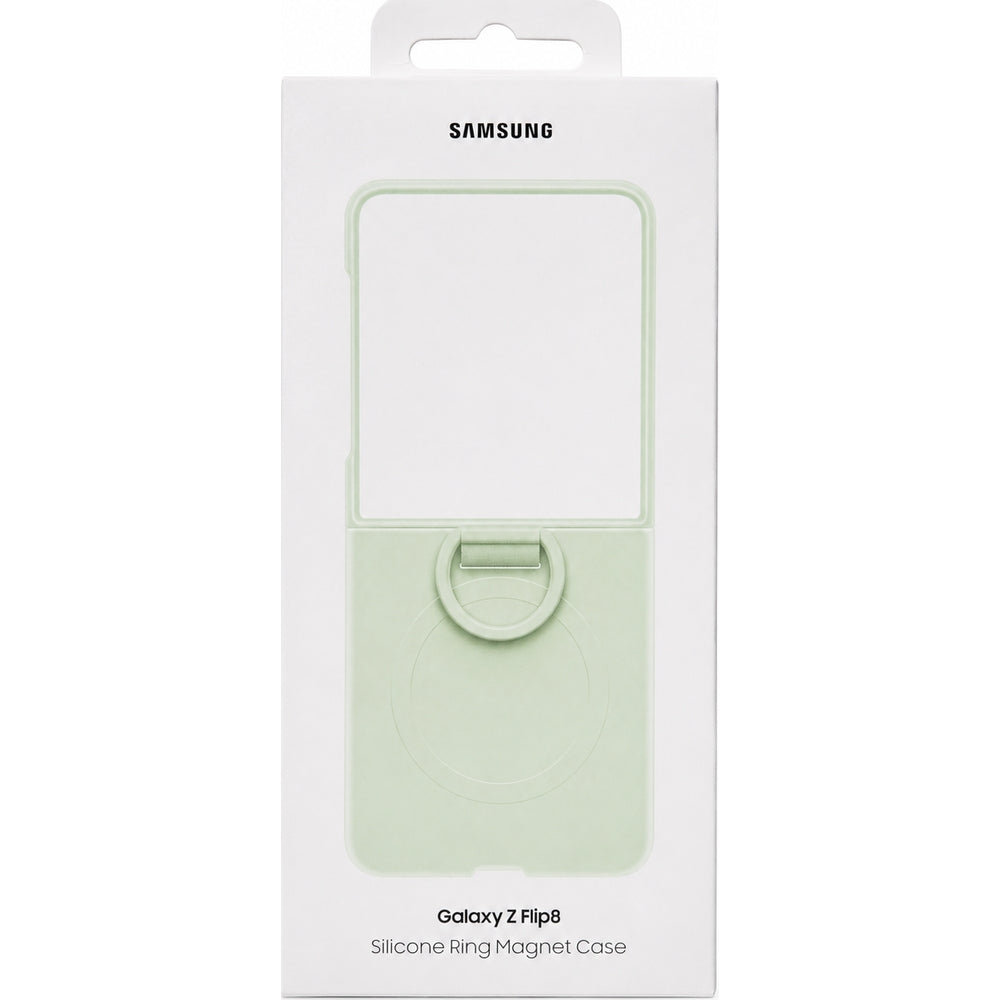 Handyhülle für Galaxy Z Flip8, Samsung Silicone Ring Magnet Case für MagSafe, Grün