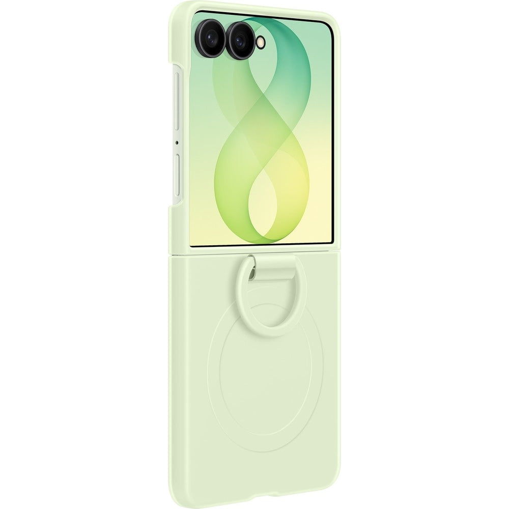 Handyhülle für Galaxy Z Flip8, Samsung Silicone Ring Magnet Case für MagSafe, Grün