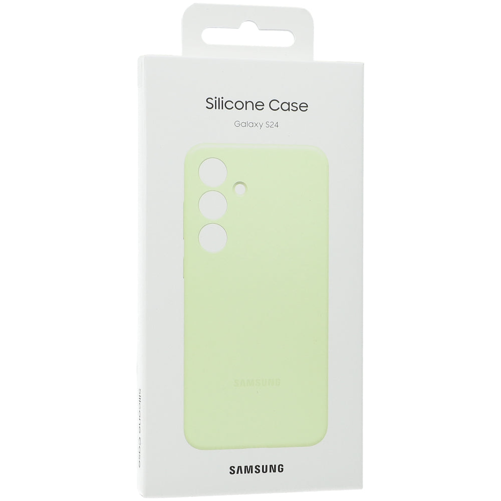 Schutzhülle für Galaxy S24, Samsung Silicone Cover, Lindgrün