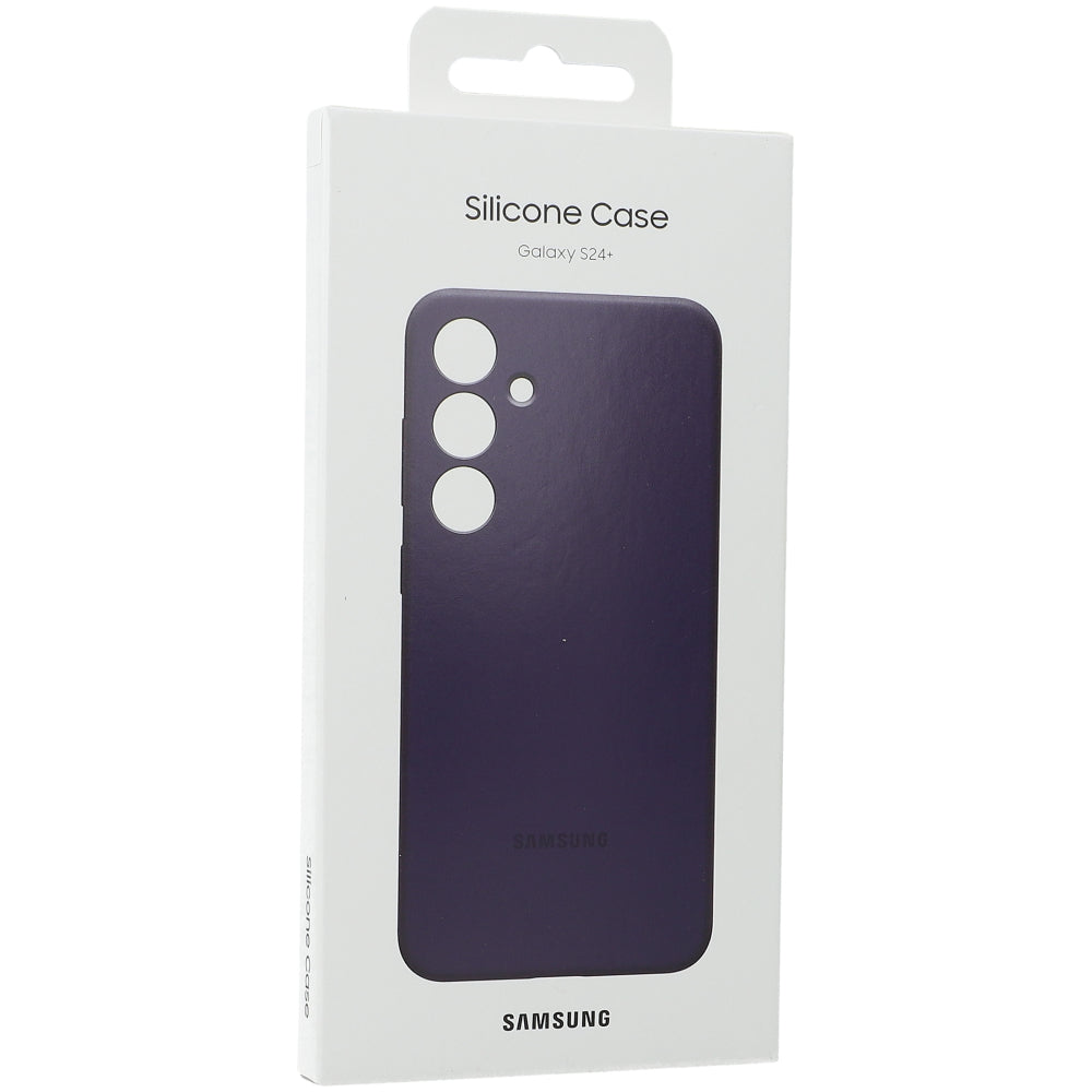 Schutzhülle für Galaxy S24 Plus, Samsung Silicone Cover, Dunkelviolett