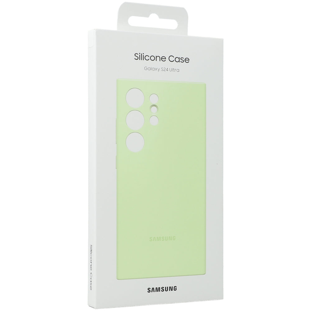 Schutzhülle für Galaxy S24 Ultra, Samsung Silicone Cover, Lindgrün