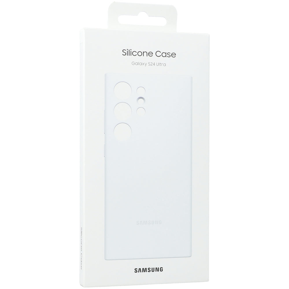 Schutzhülle für Galaxy S24 Ultra, Samsung Silicone Cover, Weiß
