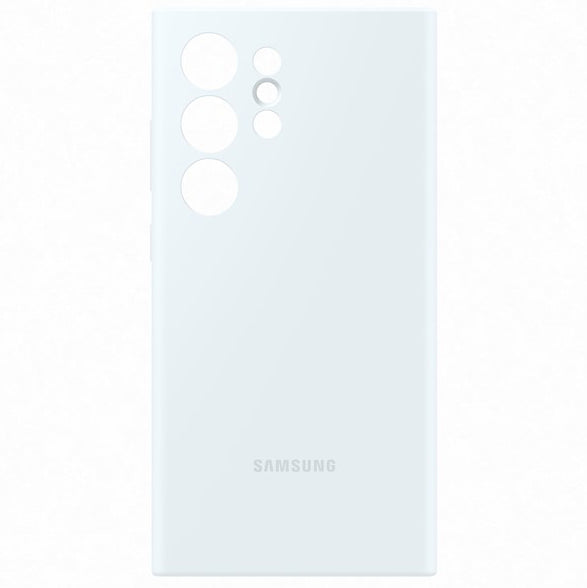 Schutzhülle für Galaxy S24 Ultra, Samsung Silicone Cover, Weiß