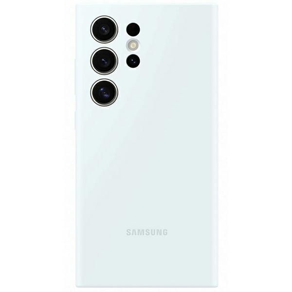 Schutzhülle für Galaxy S24 Ultra, Samsung Silicone Cover, Weiß