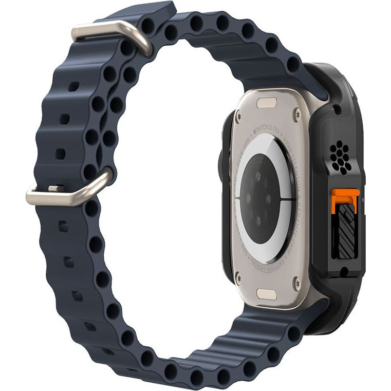Schutzhülle für Apple Watch Ultra 3/2/1 49 mm, Spigen Lock Fit, Schwarz