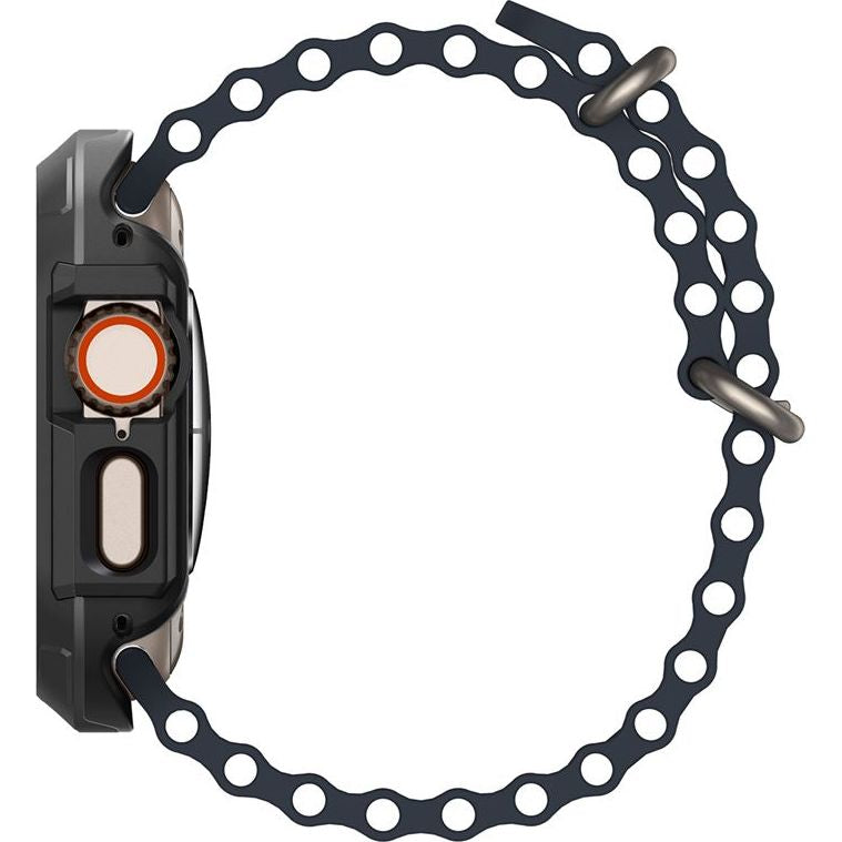 Schutzhülle für Apple Watch Ultra 3/2/1 49 mm, Spigen Lock Fit, Schwarz