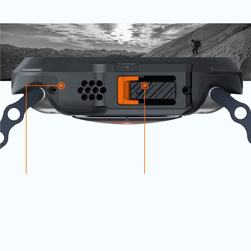 Schutzhülle für Apple Watch Ultra 3/2/1 49 mm, Spigen Lock Fit, Schwarz
