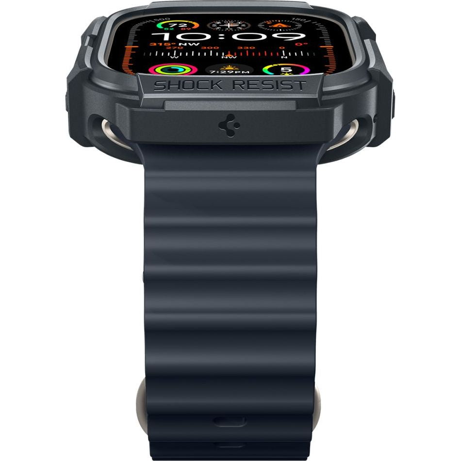 Schutzhülle für Apple Watch Ultra 4/3/2/1 49 mm, Spigen Rugged Armor, Grau