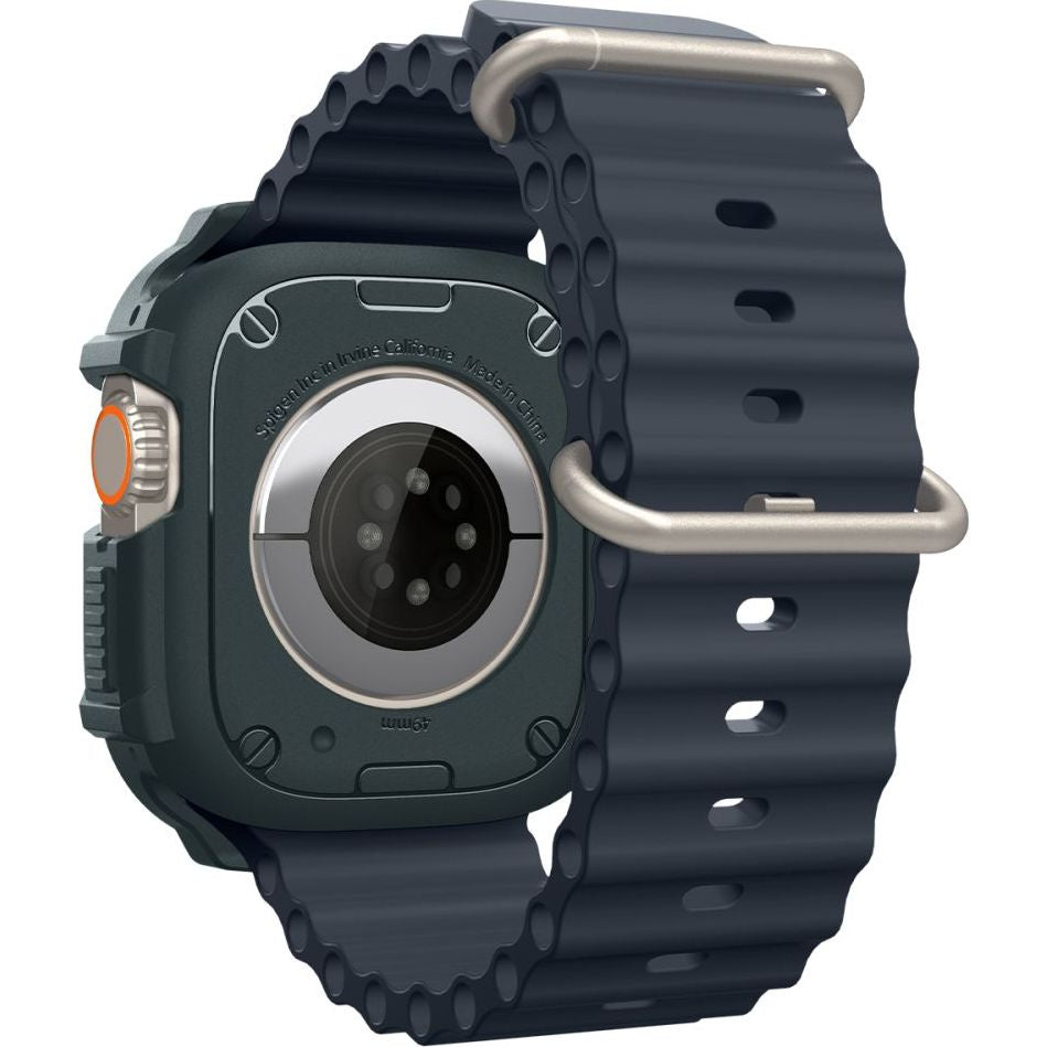 Schutzhülle für Apple Watch Ultra 4/3/2/1 49 mm, Spigen Rugged Armor, Grün