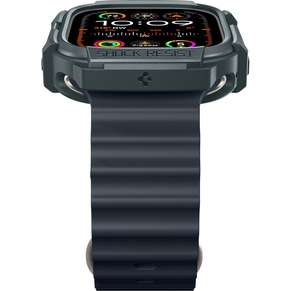 Schutzhülle für Apple Watch Ultra 4/3/2/1 49 mm, Spigen Rugged Armor, Grün
