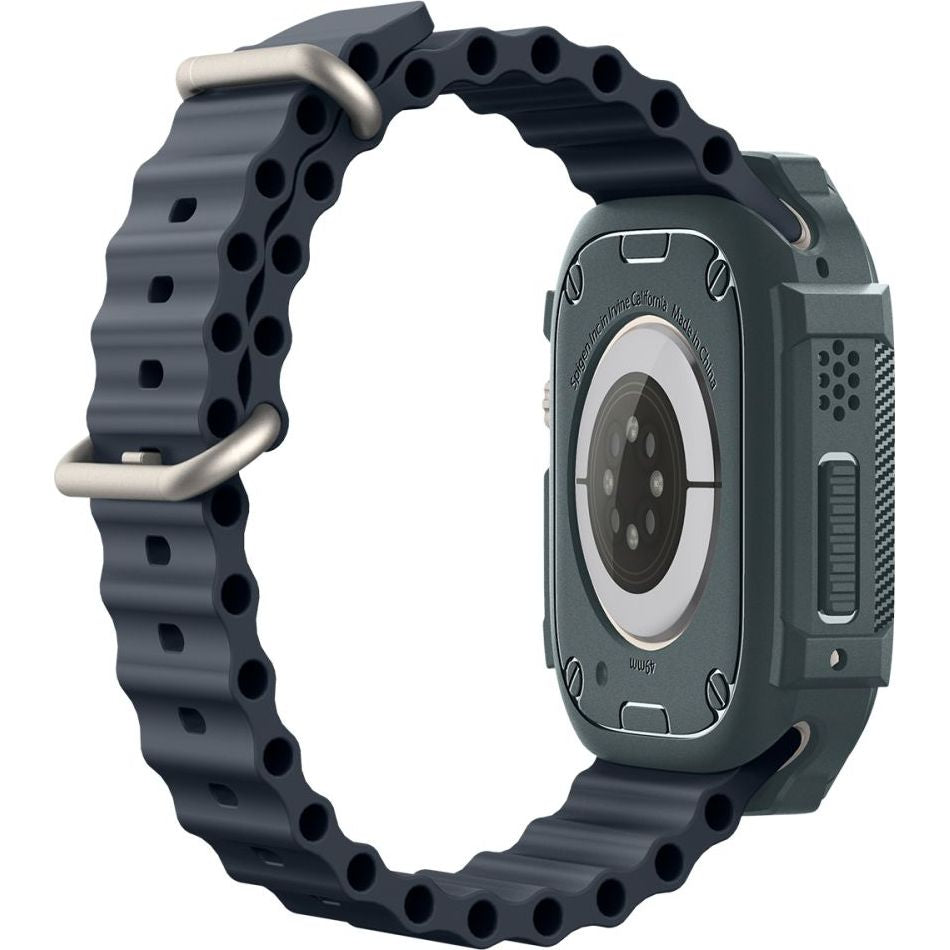 Schutzhülle für Apple Watch Ultra 4/3/2/1 49 mm, Spigen Rugged Armor, Grün