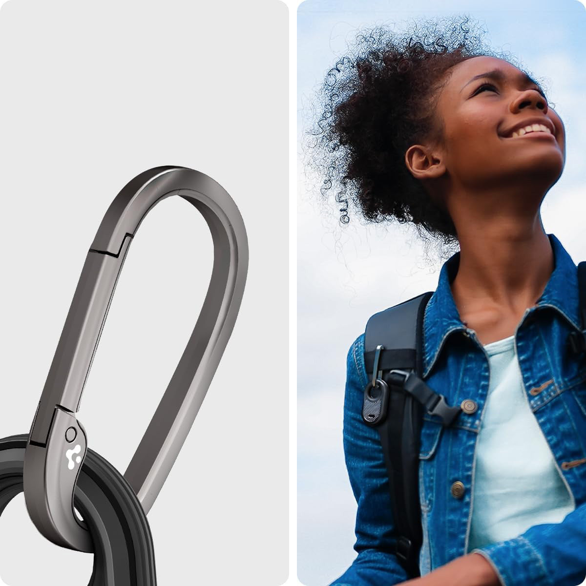 Schutzhülle Spigen Rugged Armor für Case Galaxy SmartTag2, Schwarz