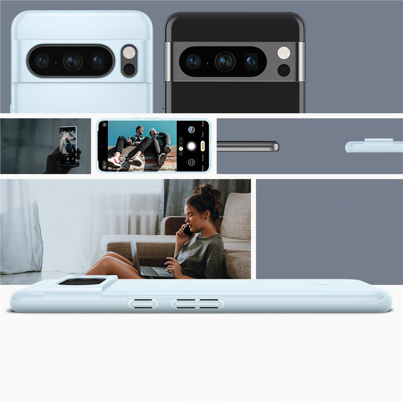 Schutzhülle Spigen Thin Fit für Google Pixel 8 Pro, Blau