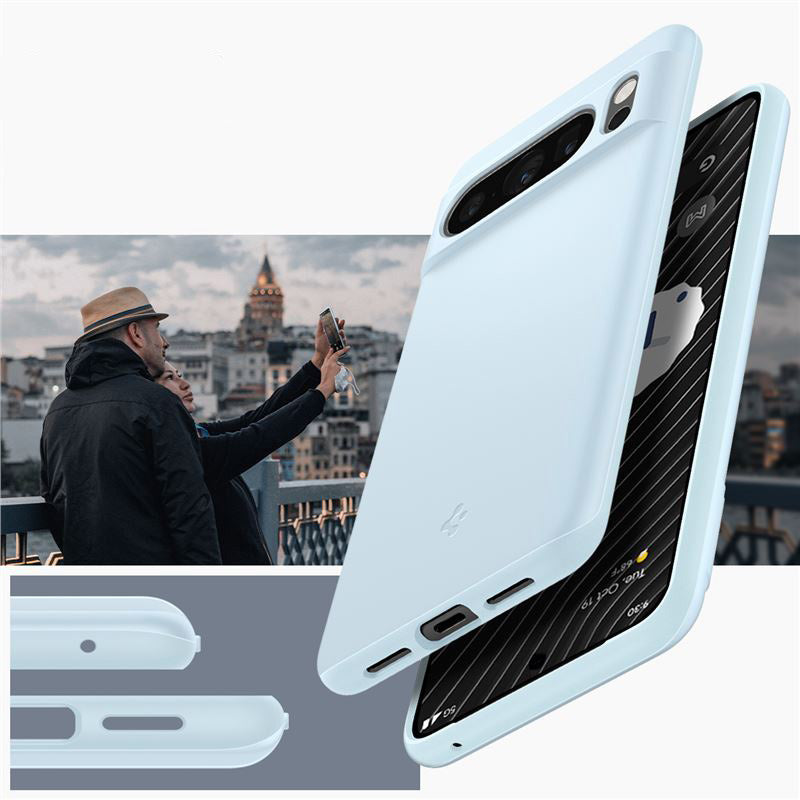 Schutzhülle Spigen Thin Fit für Google Pixel 8 Pro, Blau