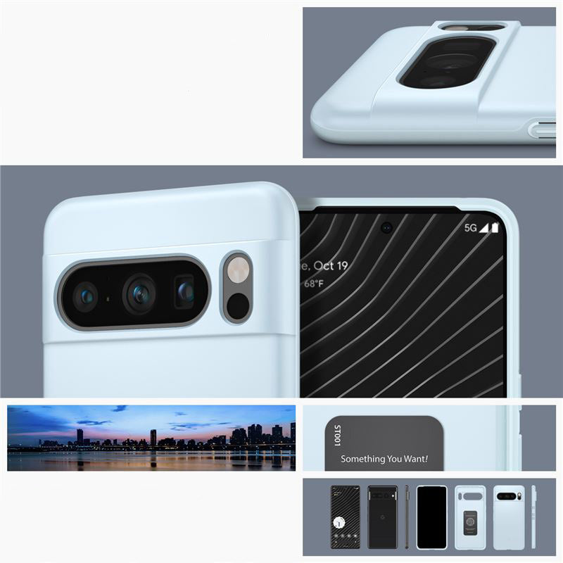 Schutzhülle Spigen Thin Fit für Google Pixel 8 Pro, Blau