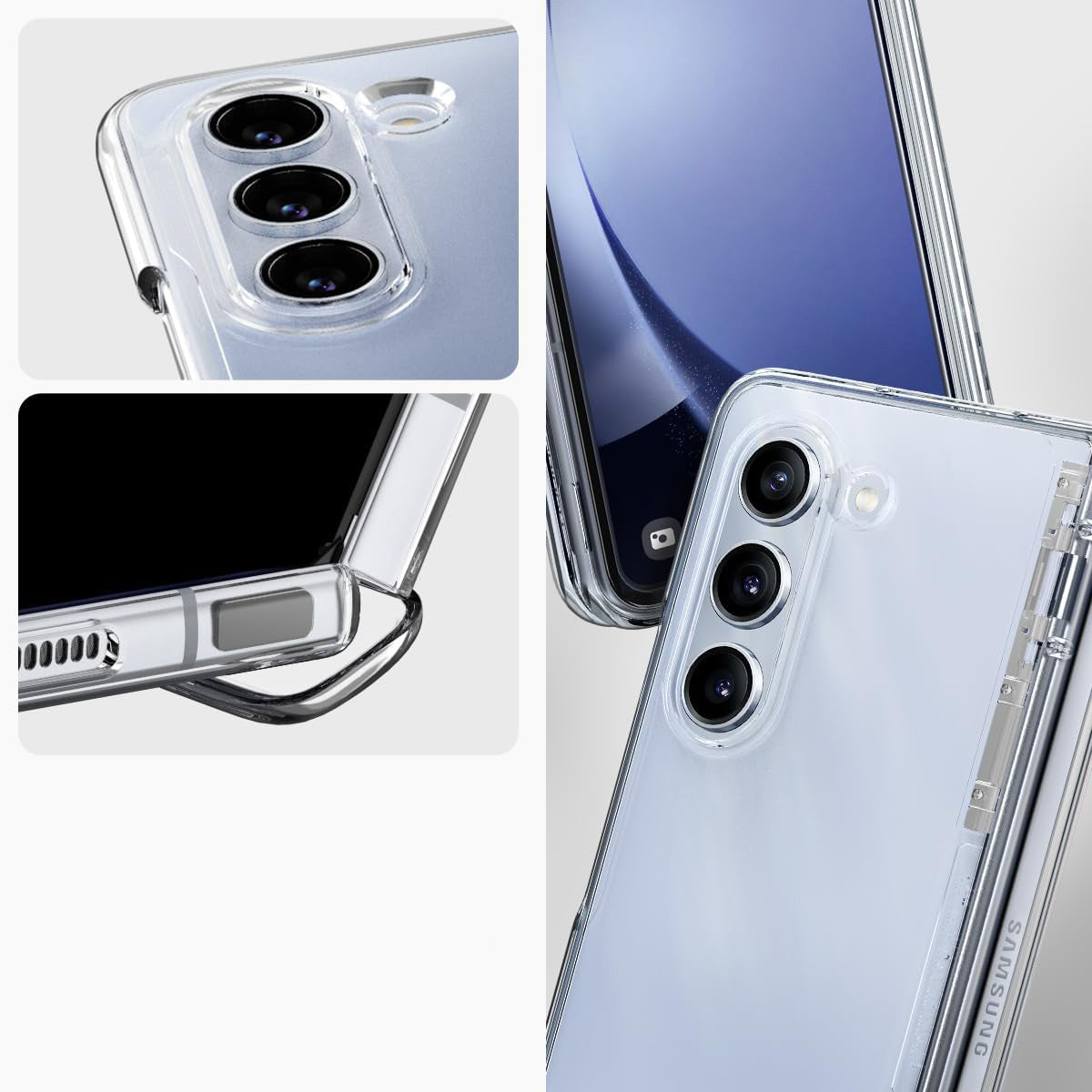 Schutzhülle Spigen Thin Fit Pro für Galaxy Z Fold5, Transparent