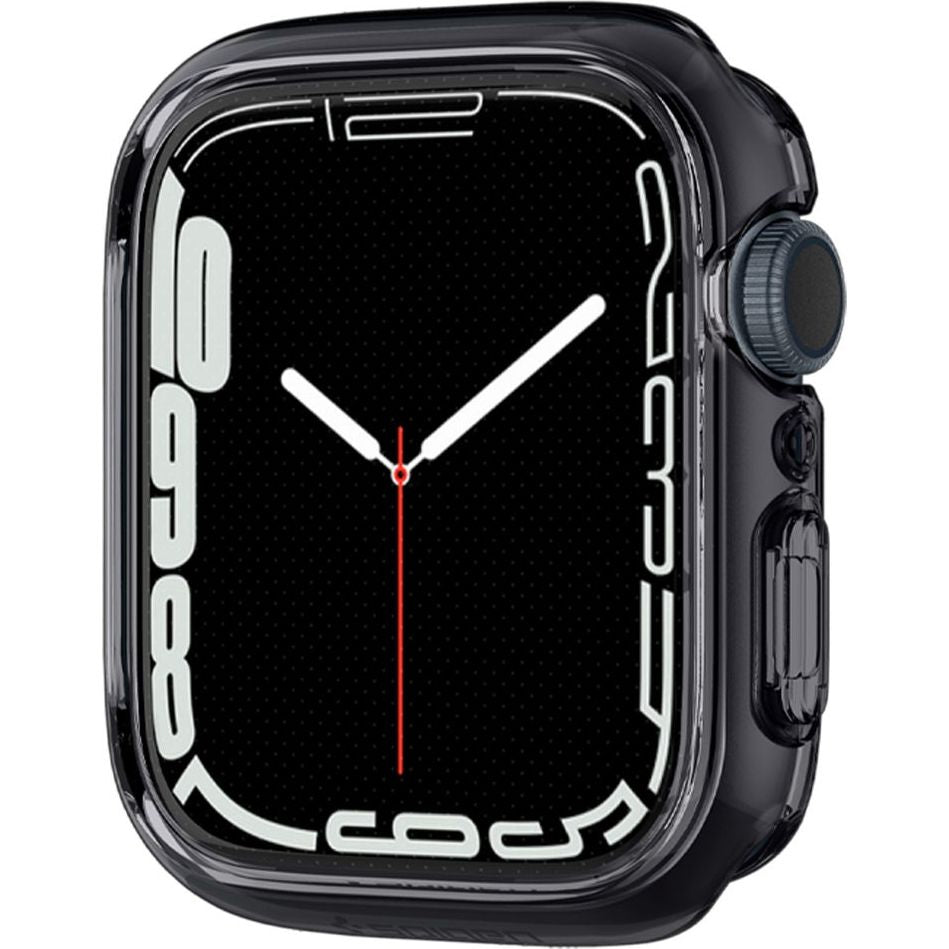 Schutzhülle Spigen Ultra Hybrid für Apple Watch 9 / 8 / 7 45 mm, Transparent-Grau