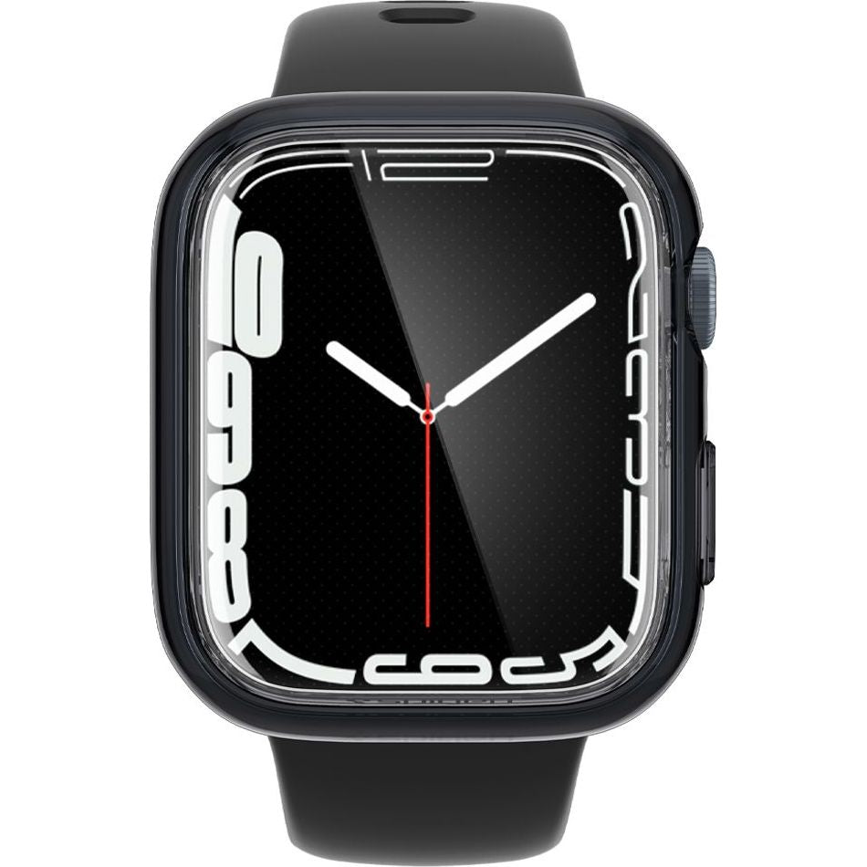 Schutzhülle Spigen Ultra Hybrid für Apple Watch 9 / 8 / 7 45 mm, Transparent-Grau