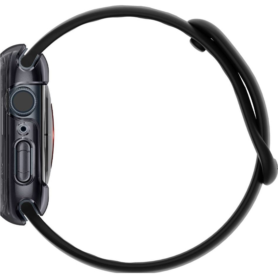 Schutzhülle Spigen Ultra Hybrid für Apple Watch 9 / 8 / 7 45 mm, Transparent-Grau
