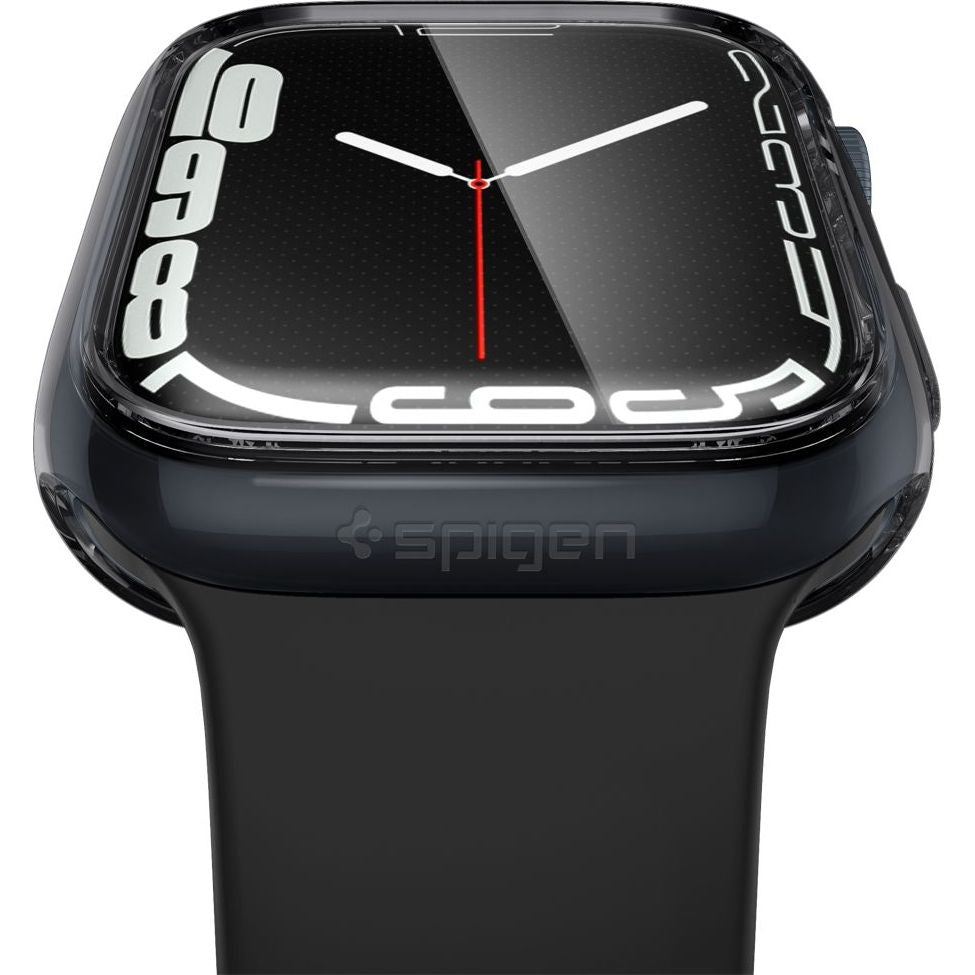 Schutzhülle Spigen Ultra Hybrid für Apple Watch 9 / 8 / 7 45 mm, Transparent-Grau
