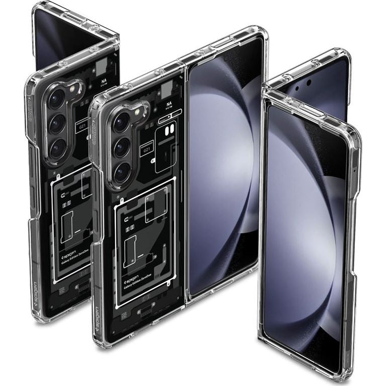 Schutzhülle Spigen Ultra Hybrid für Galaxy Z Fold5, Rauchfarben-Grau (Zero One)