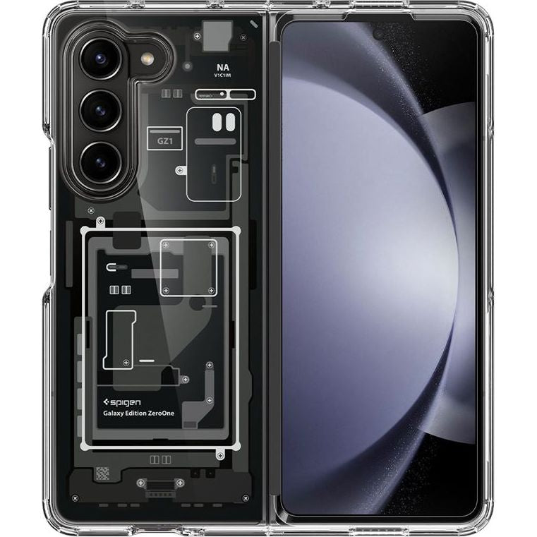 Schutzhülle Spigen Ultra Hybrid für Galaxy Z Fold5, Rauchfarben-Grau (Zero One)