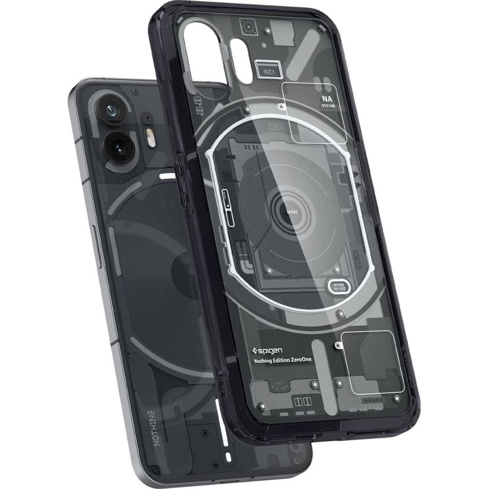 Schutzhülle Spigen Ultra Hybrid für Nothing Phone 2, Rauchfarben-Grau (Zero One)