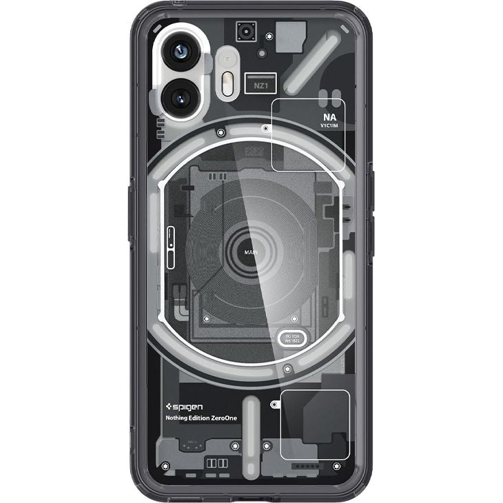 Schutzhülle Spigen Ultra Hybrid für Nothing Phone 2, Rauchfarben-Grau (Zero One)