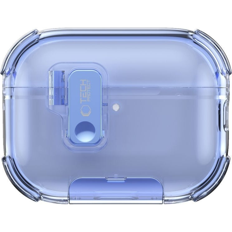 Schutzhülle für Apple AirPods Pro 3, Tech-Protect Bounce Pro, Transparent-Blau