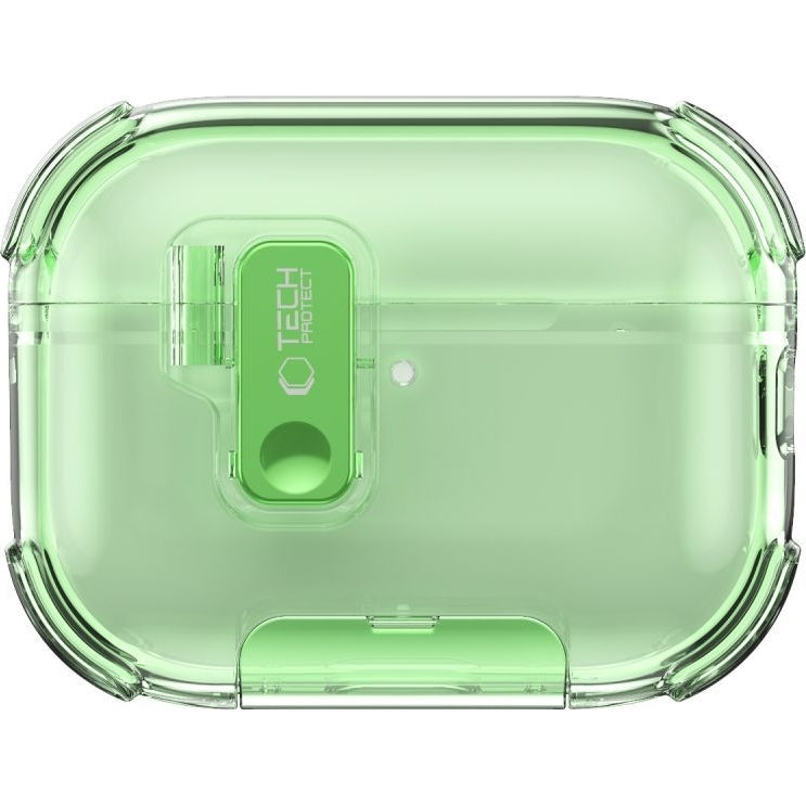 Schutzhülle für Apple AirPods Pro 3, Tech-Protect Bounce Pro, Transparent-Grün