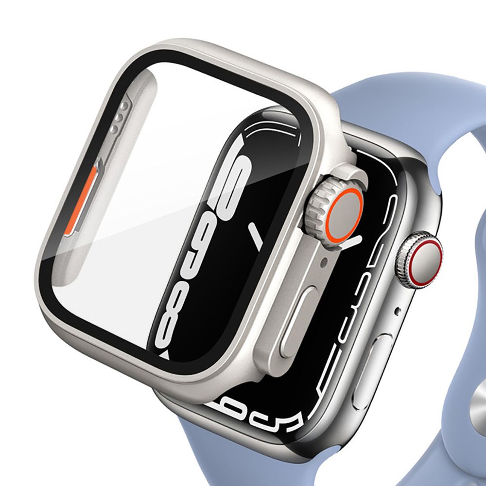 Schutzhülle + Glas Tech Protect 360Defense für Apple Watch 4 / 5 / 6 / SE 44mm, Silber