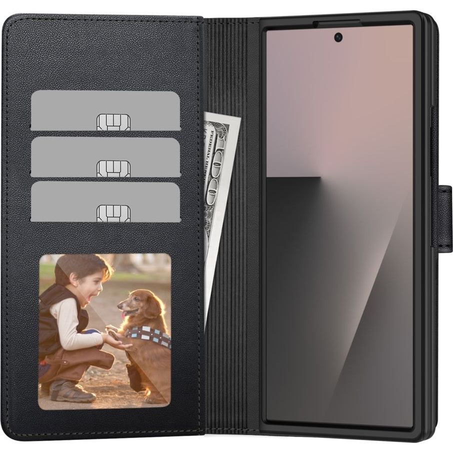 Handyhülle mit Klappe für Galaxy Z Fold8 Ultra, Tech-Protect Wallet, Schwarz