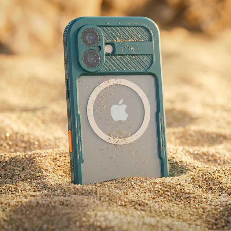 Handyhülle Wasserdicht für iPhone 16 Pro, Crong Seal Cover, Blau
