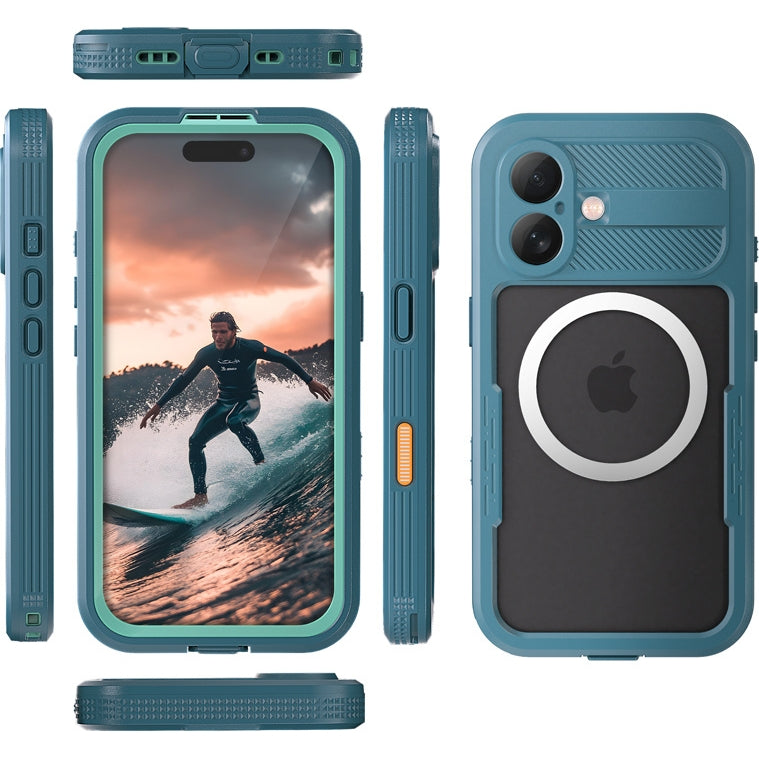 Handyhülle Wasserdicht für iPhone 17, Crong Seal Cover, Blau