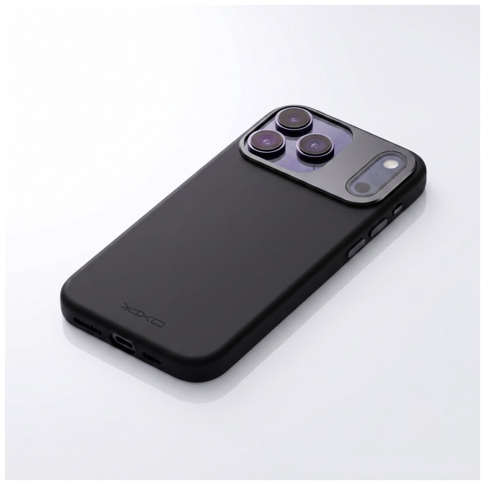 Handyhülle YAXO Leather Gear Slim Case MagSafe für iPhone 17 Pro, schwarz (6/12)
