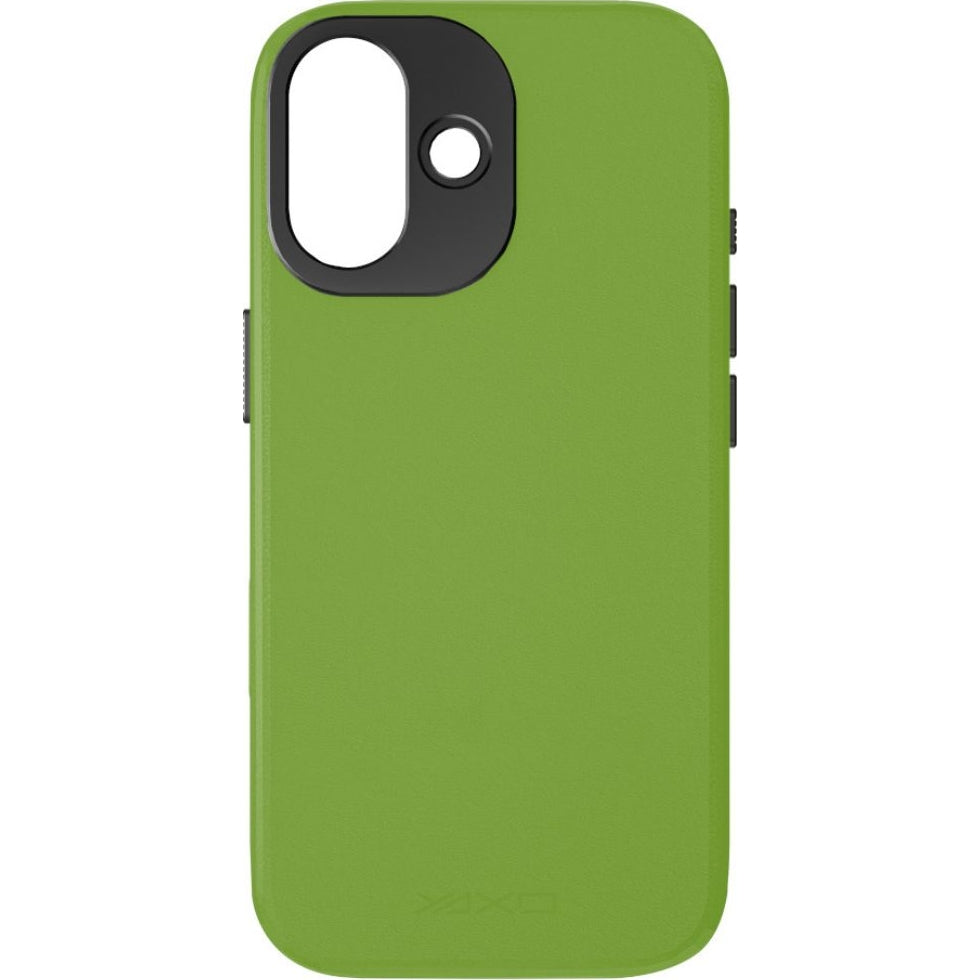 Handyhülle für iPhone 17, YAXO Leather Gear Slim Case MagSafe, Grün